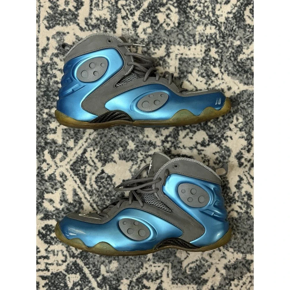 Nike Zoom Rookie Men's Dynamic Blue Gray Mid Top Sneaker 472688-402 Size 9.5